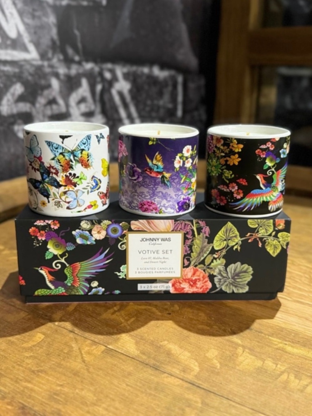 NIB JOHNNY WAS CANDLE SET SOLD OUT